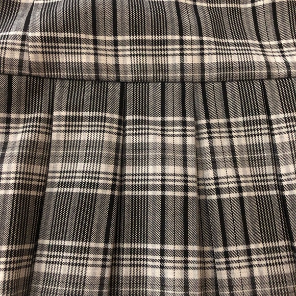NWT $295 Alice + Olivia Emilie Box Pleat Mini Skirt in Medium Grey Multi -size 2 - Picture 9 of 12